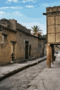 Una calle de Herculano