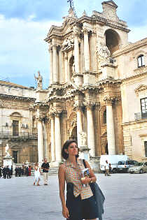 En la plaza del duomo de Siracusa